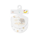 PACK 2 BABEROS CACHIRULO ESTRELLAS 20X20 BEIGE INTERBABY