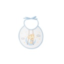 PACK 2 BABEROS OSITO LUNA ESTRELLAS 20X20 AZUL INTERBABY