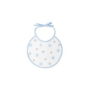 PACK 2 BABEROS OSITO LUNA ESTRELLAS 20X20 AZUL INTERBABY