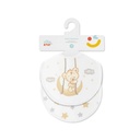 PACK 2 BABEROS OSITO LUNA ESTRELLAS 20X20 BEIGE INTERBABY