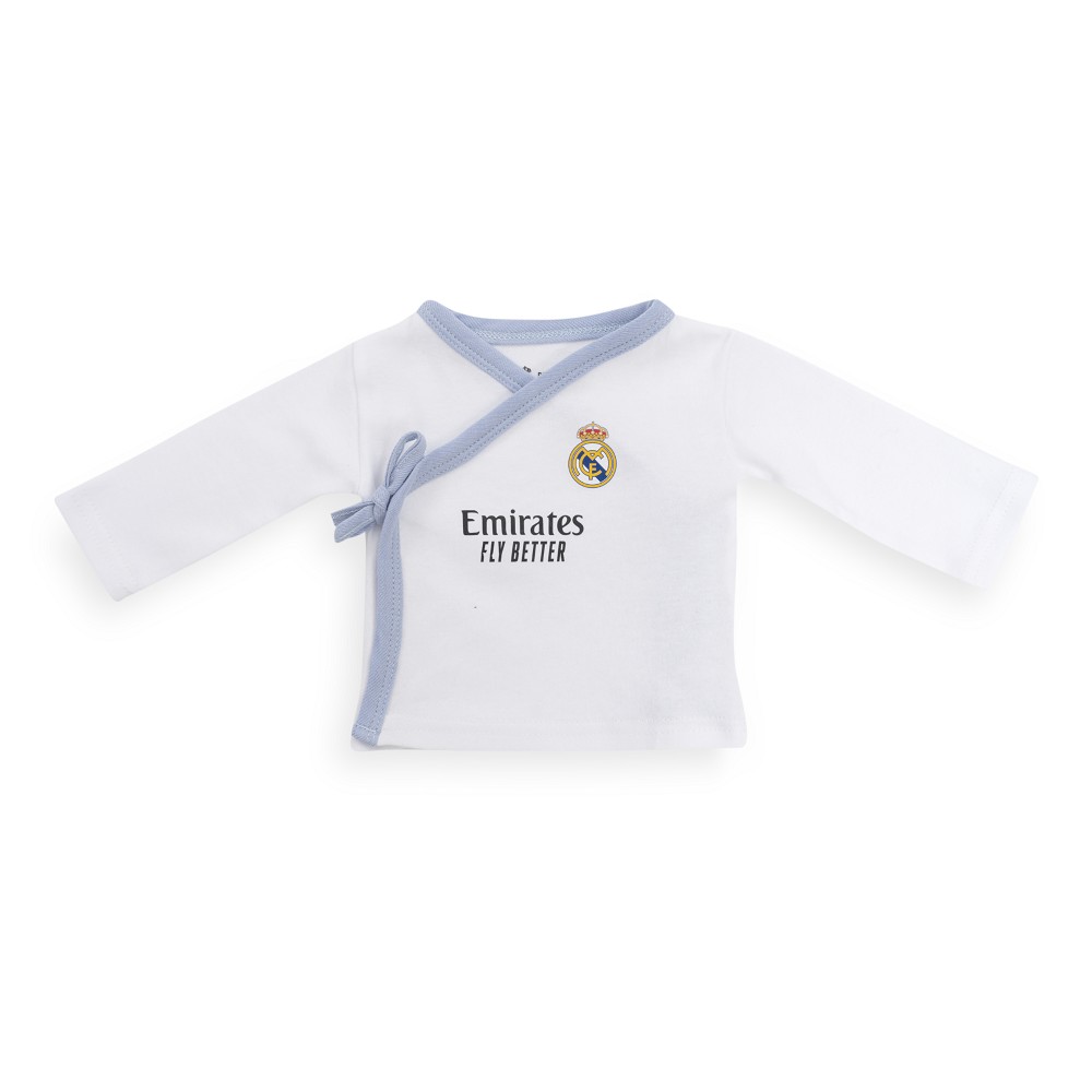SET REGALO 5 PCS 100% ALG. T 0-6M AZUL REAL MADRID