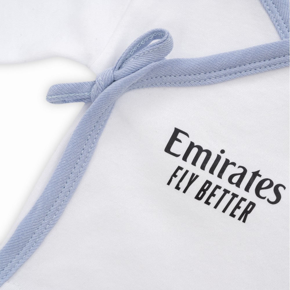 SET REGALO 5 PCS 100% ALG. T 0-6M AZUL REAL MADRID