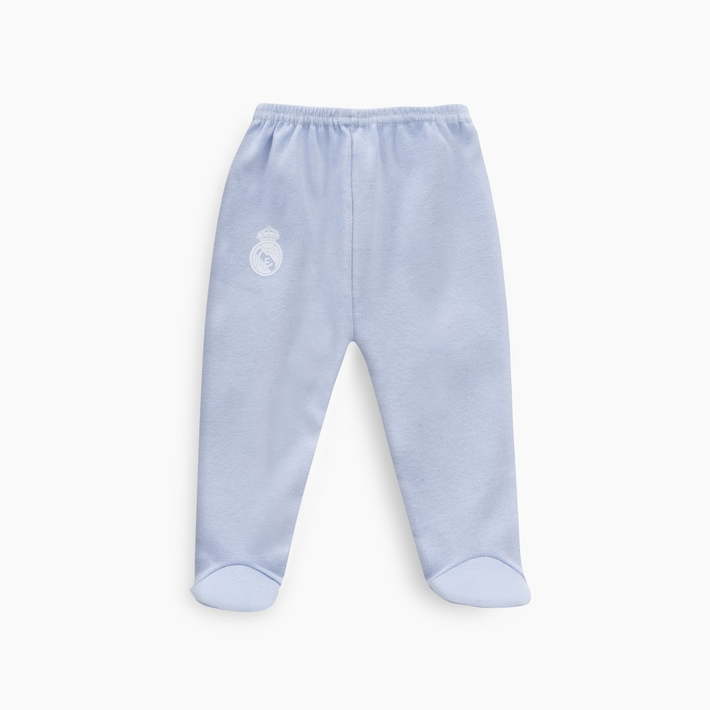 SET REGALO 5 PCS 100% ALG. T 0-6M AZUL REAL MADRID