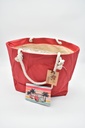 BOLSO PLAYA PASEO RAYAS 06539 ROJO SUN&amp;SURF