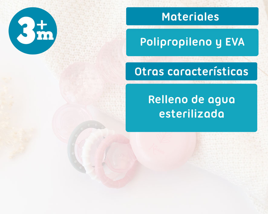 MORDEDOR DE FRÍO 11CM 5497 ROSA KIOKIDS