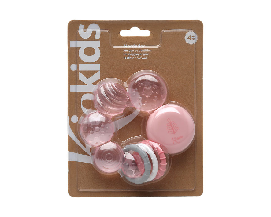 MORDEDOR DE FRÍO 11CM 5497 ROSA KIOKIDS
