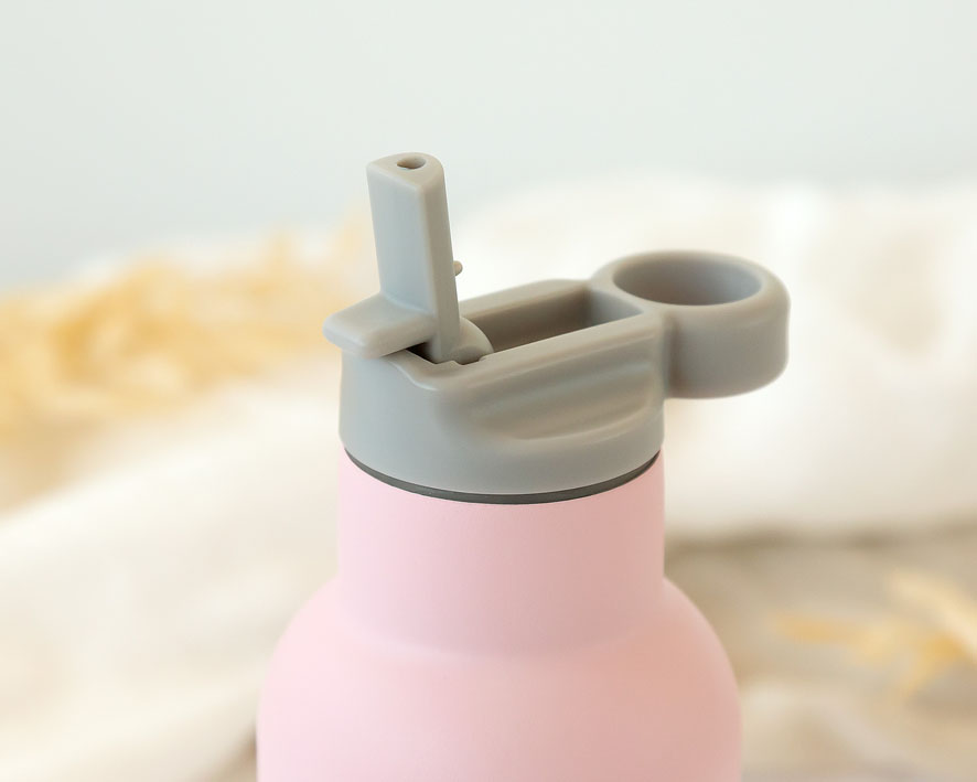 BOTELLA DE ACERO INOXIDABLE 350ML 5070 ROSA KIOKIDS