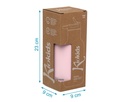 BOTELLA DE ACERO INOXIDABLE 350ML 5070 ROSA KIOKIDS