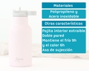 BOTELLA DE ACERO INOXIDABLE 350ML 5070 ROSA KIOKIDS