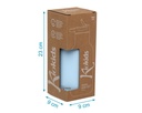 BOTELLA DE ACERO INOXIDABLE 350ML 5072 AZUL KIOKIDS