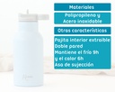 BOTELLA DE ACERO INOXIDABLE 350ML 5072 AZUL KIOKIDS