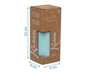 BOTELLA DE ACERO INOXIDABLE 350ML 5087 SALVIA KIOKIDS