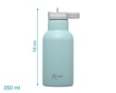 BOTELLA DE ACERO INOXIDABLE 350ML 5087 SALVIA KIOKIDS