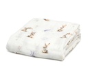 MUSELINA BAMBÚ 120X120CM CONEJITOS 5298 LAVANDA KIOKIDS