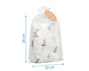MUSELINA BAMBÚ 120X120CM CONEJITOS 5298 LAVANDA KIOKIDS