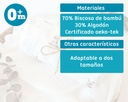 MUSELINA BAMBÚ 120X120CM CONEJITOS 5298 LAVANDA KIOKIDS