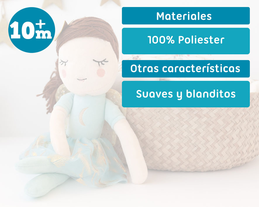 PELUCHE HADA 40CM 4333 VERDE KIOKIDS