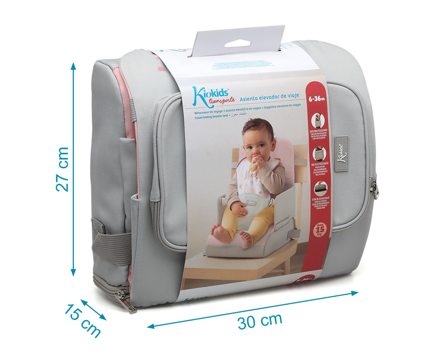 TRONA DE VIAJE CONEJO 3998 ROSA KIOKIDS