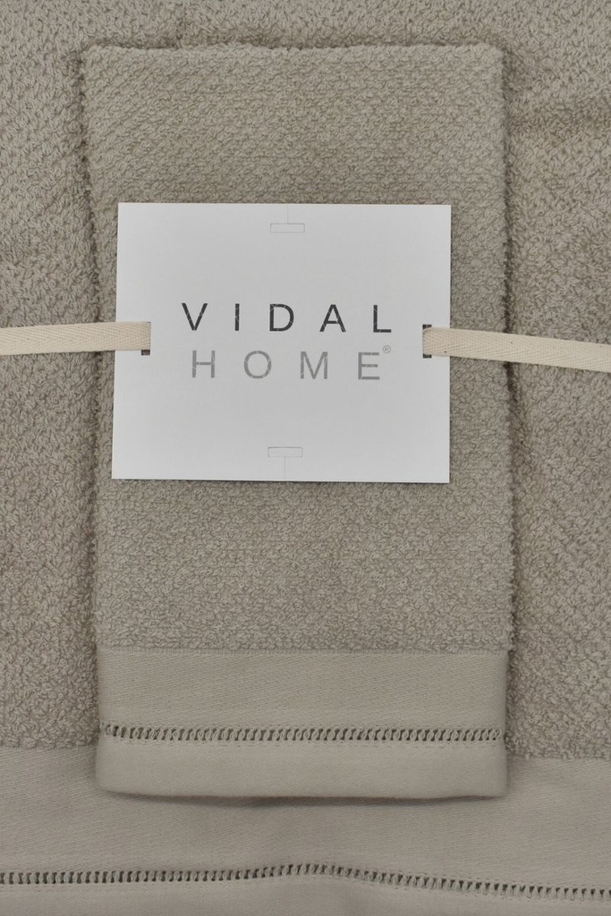 JUEGO DE TOALLAS 3PZ PONTO ABERTO TAUPE VIDAL HOME