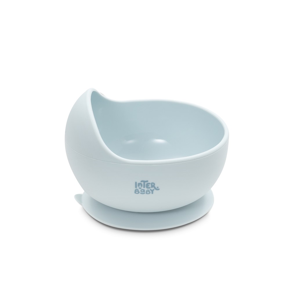 SET VAJILLA 4 PCS DE SILICONA MOCKUP AZUL INTERBABY
