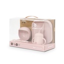 SET VAJILLA 4 PCS DE SILICONA MOCKUP ROSA INTERBABY