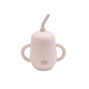 SET VAJILLA 4 PCS DE SILICONA MOCKUP ROSA INTERBABY