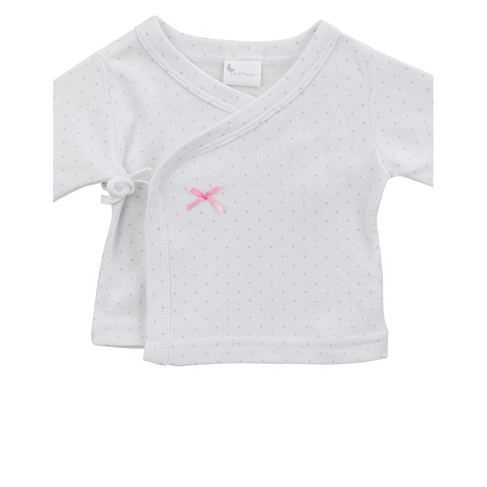 SET REGALO 5 PCS 100% ALG. T 0-6M TOPOS BAMBOO ROSA INTERBABY