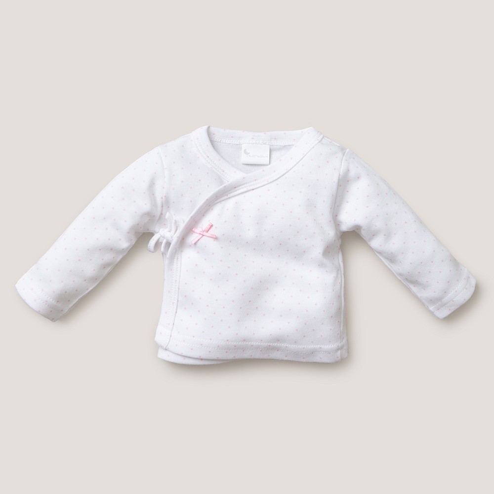 SET REGALO 5 PCS 100% ALG. T 0-6M TOPOS BAMBOO ROSA INTERBABY