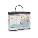 CHICHONERA CUERDA TRENZADA UNIVERSO BLANCO-ROSA INTERBABY