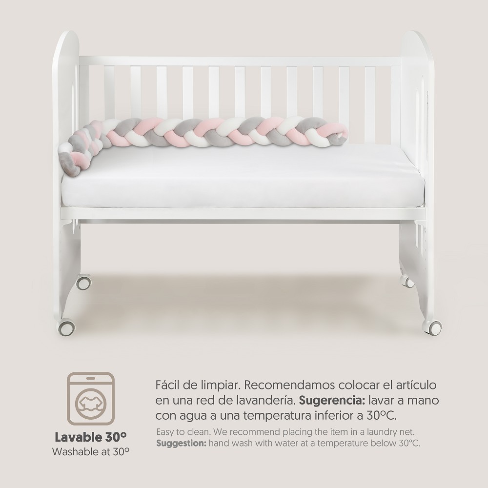 CHICHONERA CUERDA TRENZADA UNIVERSO BLANCO-ROSA INTERBABY