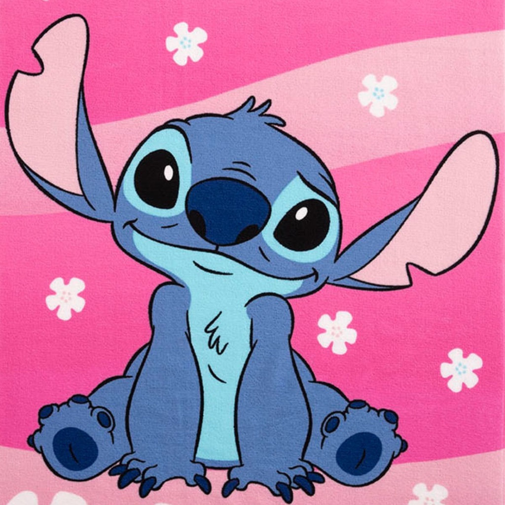 TOALLA PLAYA MICROFIBRA LICENCIA WAVES 70X140 LILO&amp;STITCH