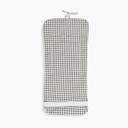 COLCHONETA REVERSIBLE VICHY+FLORES GRIS DON ALGODON