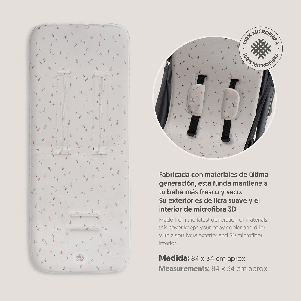 COLCHONETA BOTANICO BEIGE INTERBABY