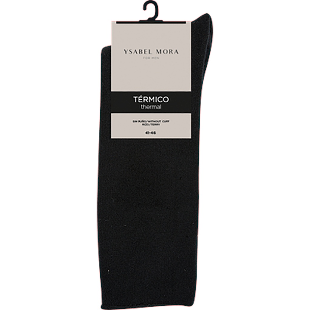 CALCETÍN HOMBRE TÉRMICO SIN PUÑO 22732 NEGRO YSABEL MORA