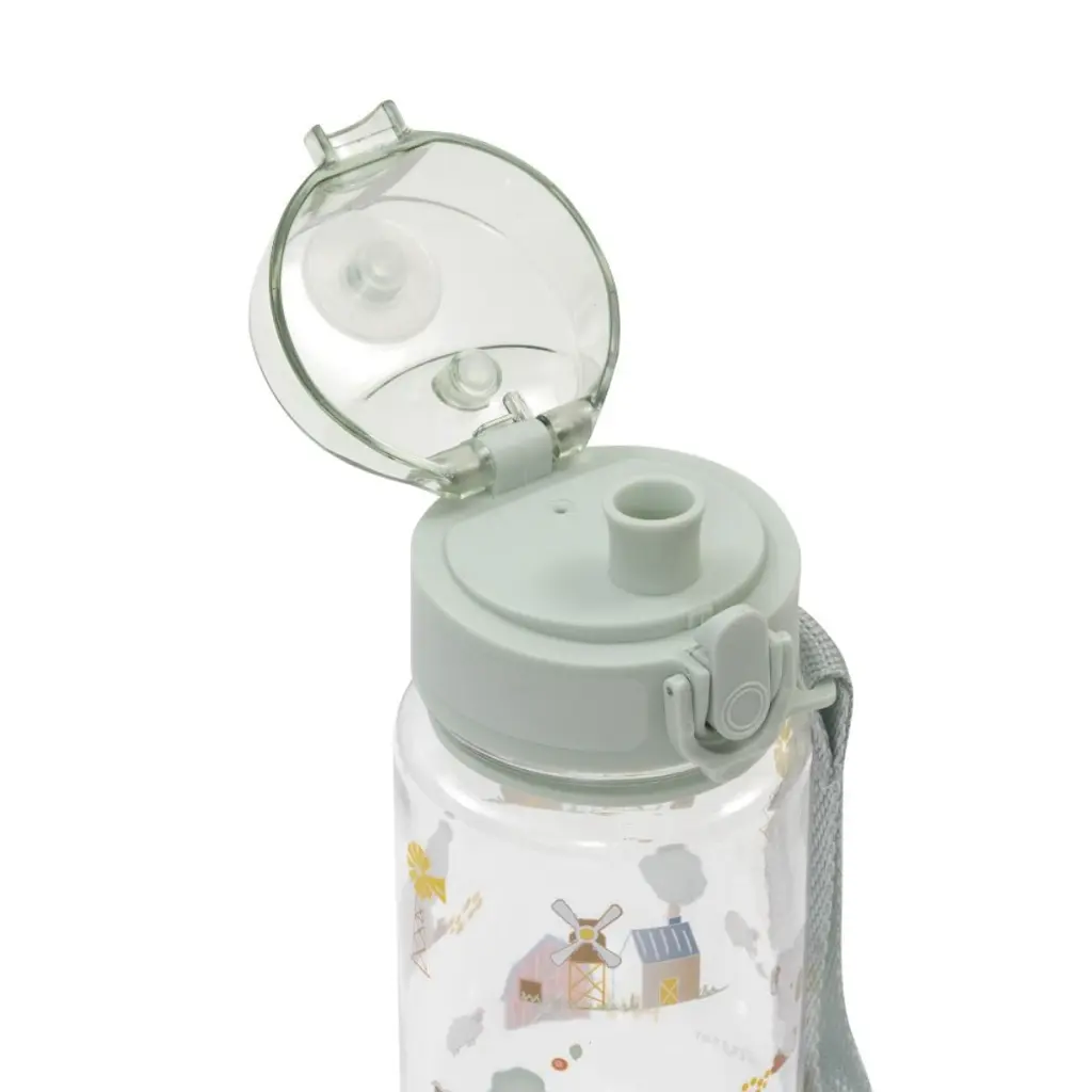 set-fiambrera-botella-agua-2-tapones-modelo-granja-koala-verde-interbaby-3.webp