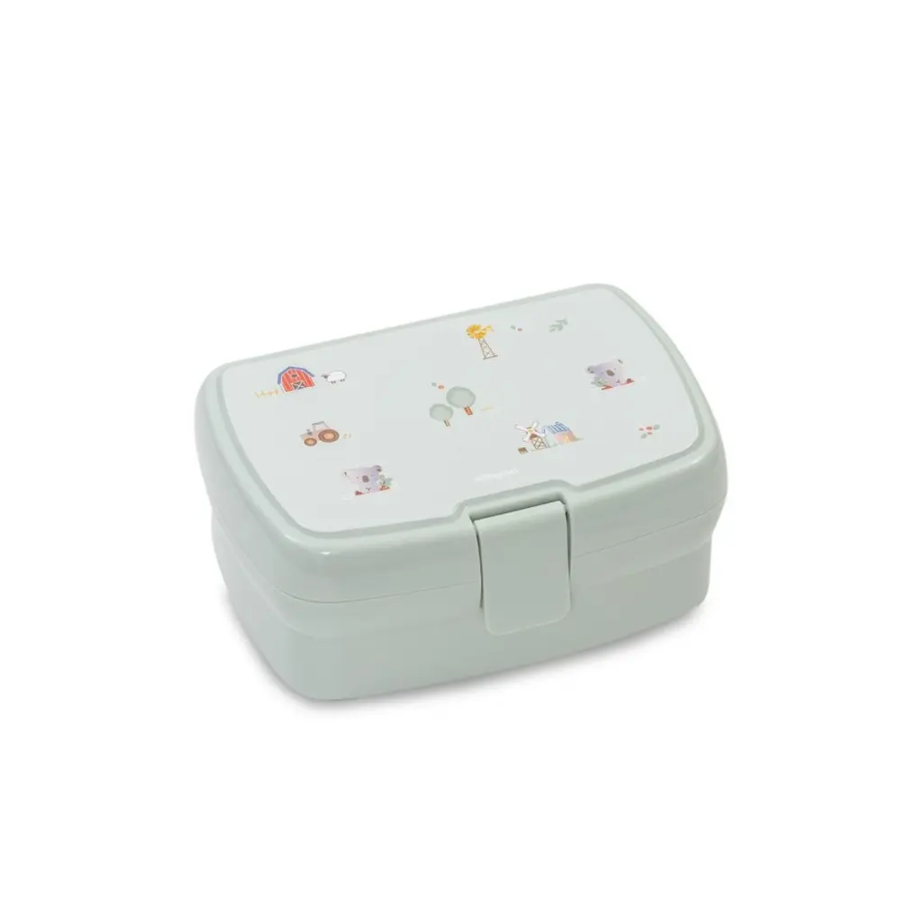 set-fiambrera-botella-agua-2-tapones-modelo-granja-koala-verde-interbaby-5.webp