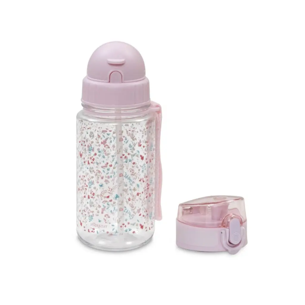 set-fiambrera-botella-agua-2-tapones-modelo-petalos-rosa-interbaby-2.webp