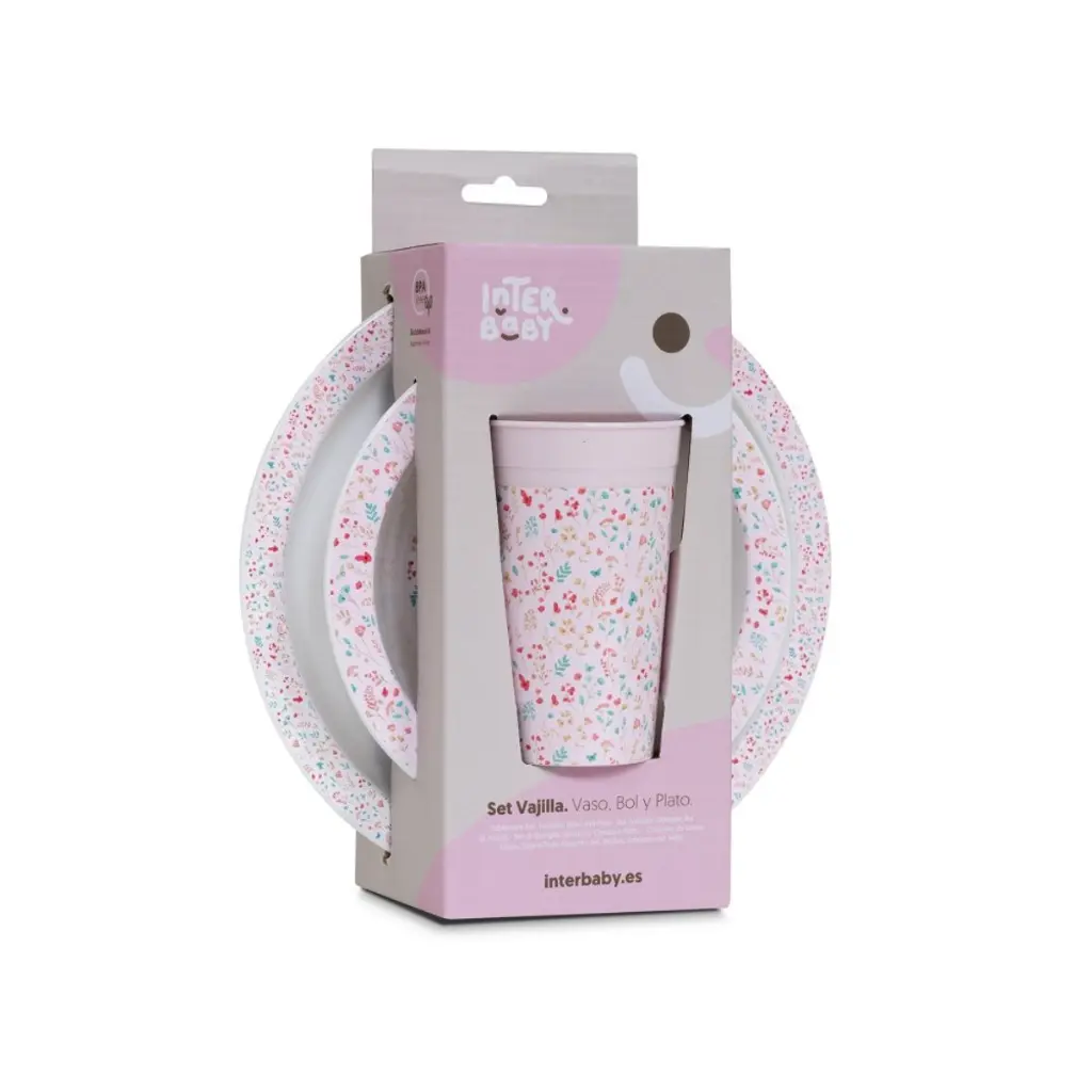 set-vajilla-3-piezas-modelo-petalos-rosa-interbaby-2.webp