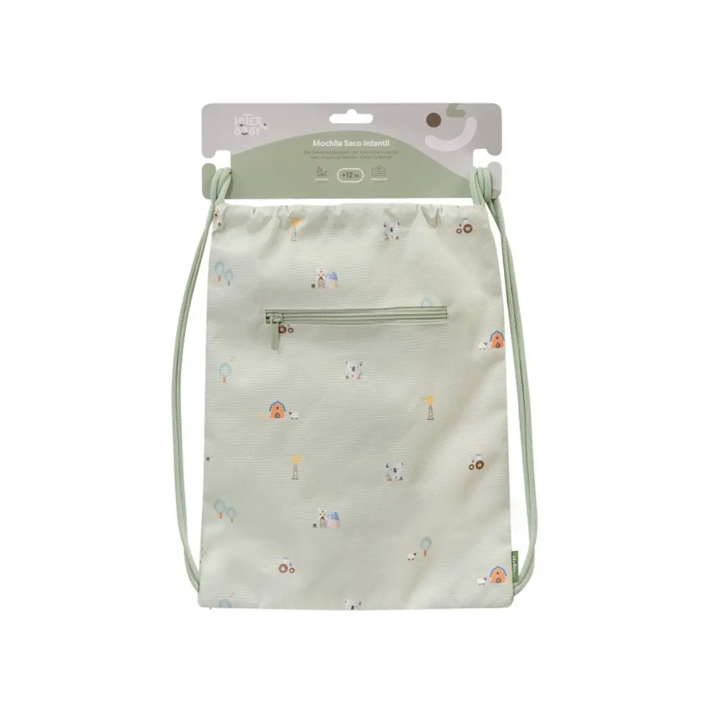 mochila-saco-infantil-granja-koala-verde-presentación-interbaby.webp