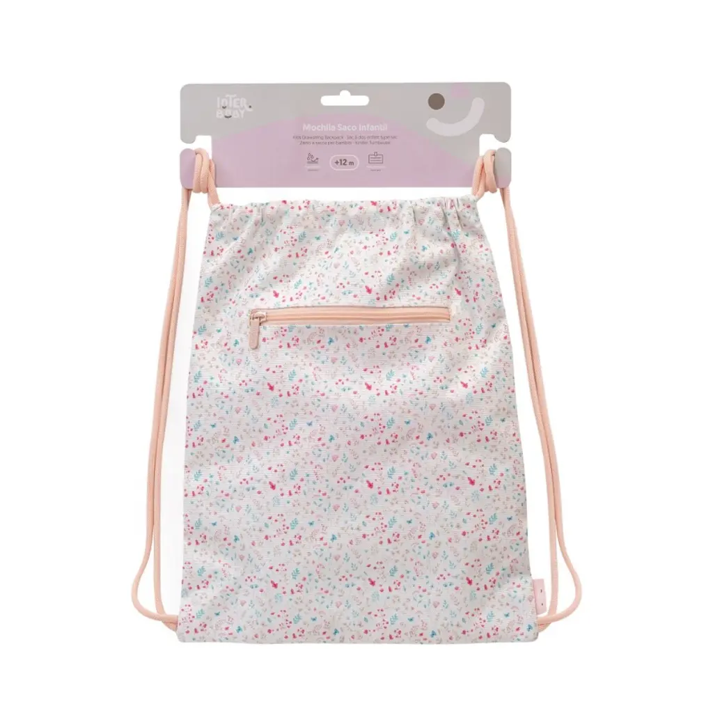 mochila-saco-infantil-petalos-rosa-presentación-interbaby.webp