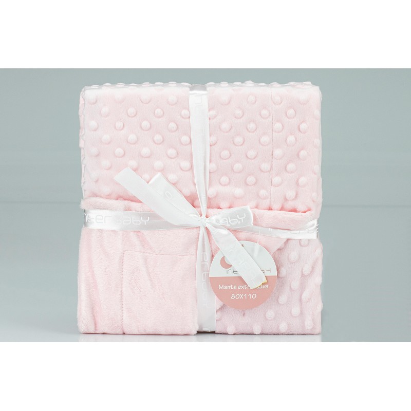 SET MANTA +ANTIVUELCO+LAMPARITA SET28 ROSA INTERBABY