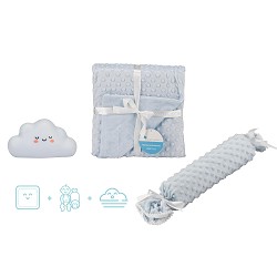 SET MANTA +ANTIVUELCO+LAMPARITA SET28 AZUL INTERBABY