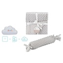 SET MANTA +ANTIVUELCO+LAMPARITA SET28 GRIS INTERBABY