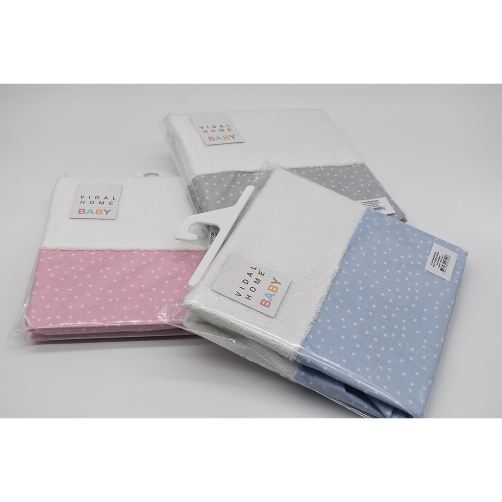 CUBREBAÑERAS FCB-EST-PEQ BLANCO/AZUL 50X80 VIDAL HOME BABY