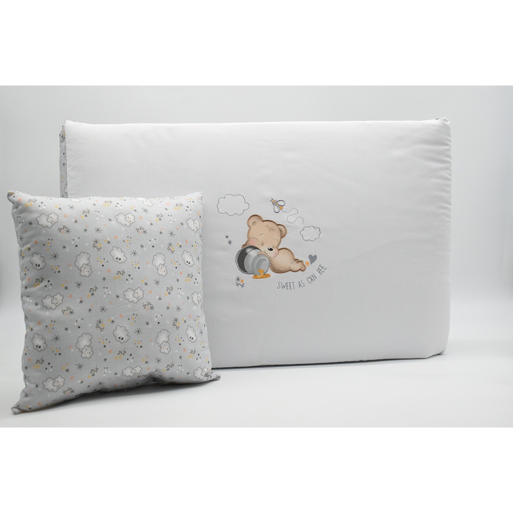 EDREDON CUNA 3PZS 292 GRIS VIDAL HOME BABY