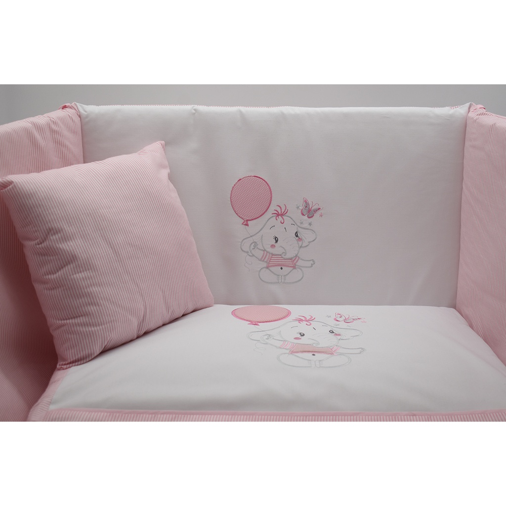 EDREDON CUNA 3PZS 260 ROSA VIDAL HOME BABY