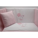 EDREDON CUNA 3PZS 260 ROSA VIDAL HOME BABY
