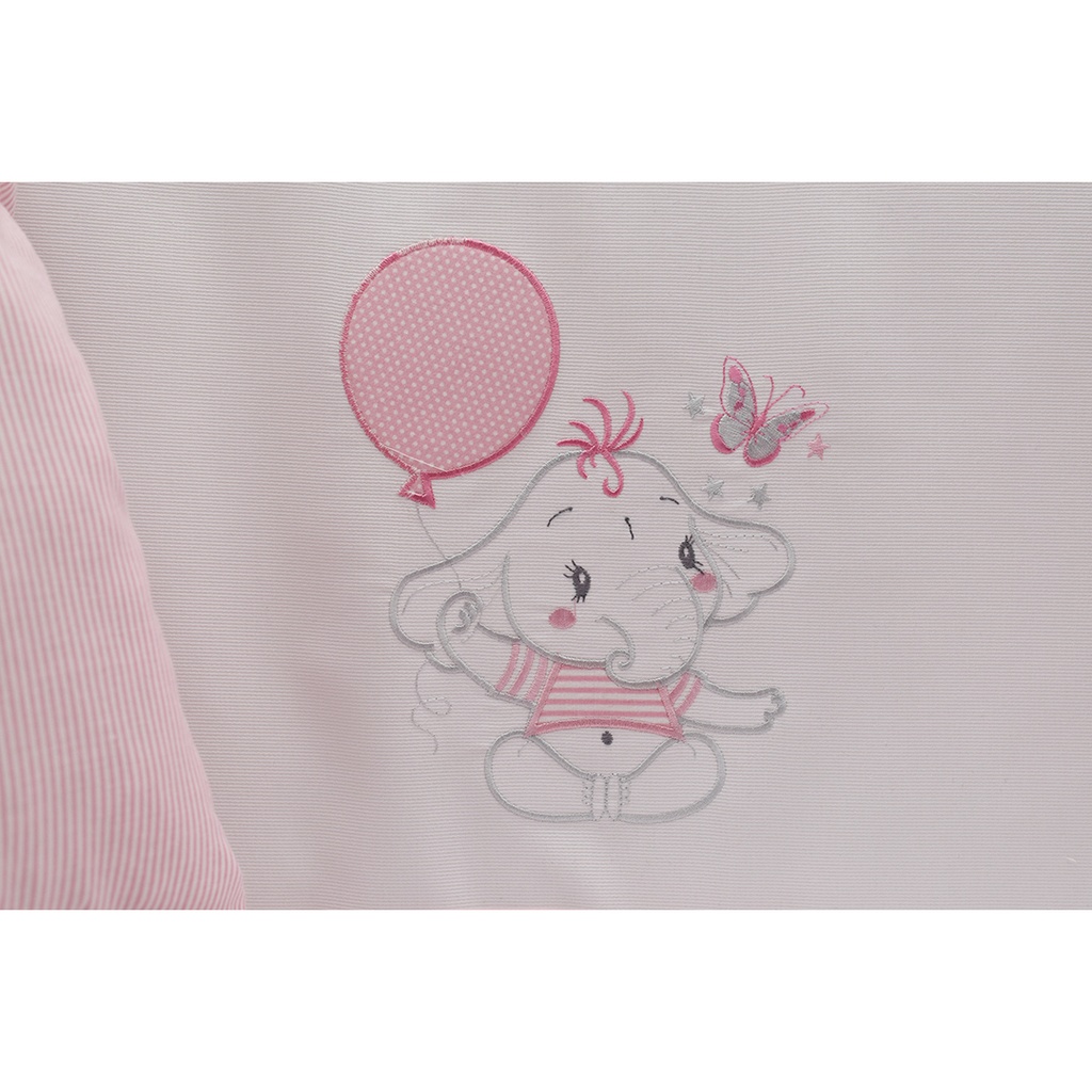 EDREDON CUNA 3PZS 260 ROSA VIDAL HOME BABY