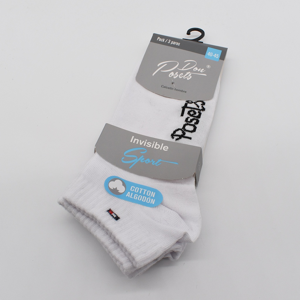 PACK 12 CALCETINES INVISIBLE 151 BLANCO POSETS