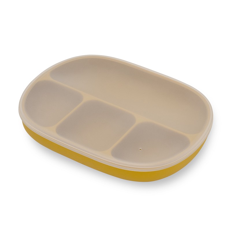 PLATO MAS TAPA SILICONA SI008-75 OCRE TIERRA INTERBABY